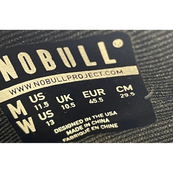 NoBull Men\'s Black Mesh Trainers‎ 11.5 Crossfit Gym Shoes Minimalist Lifting main image 4